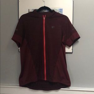 Pearl Izumi cycling jersey. Deep red/maroon.